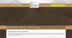 Desktop Screenshot of hotel-lesloges-rennes.fr
