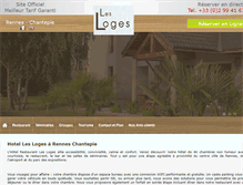Tablet Screenshot of hotel-lesloges-rennes.fr